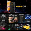 Ulefone Armor X13, IP68/IP69K Rugged Phone, 6.52 inch Android 15 MediaTek Helio G36 Octa Core, Network: 4G, NFC, OTG, 6GB+64GB